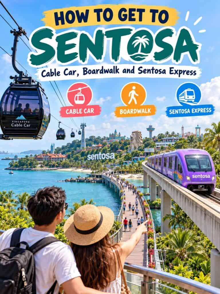 How to Get to Sentosa: Cable Car, Boardwalk and Sentosa Express
